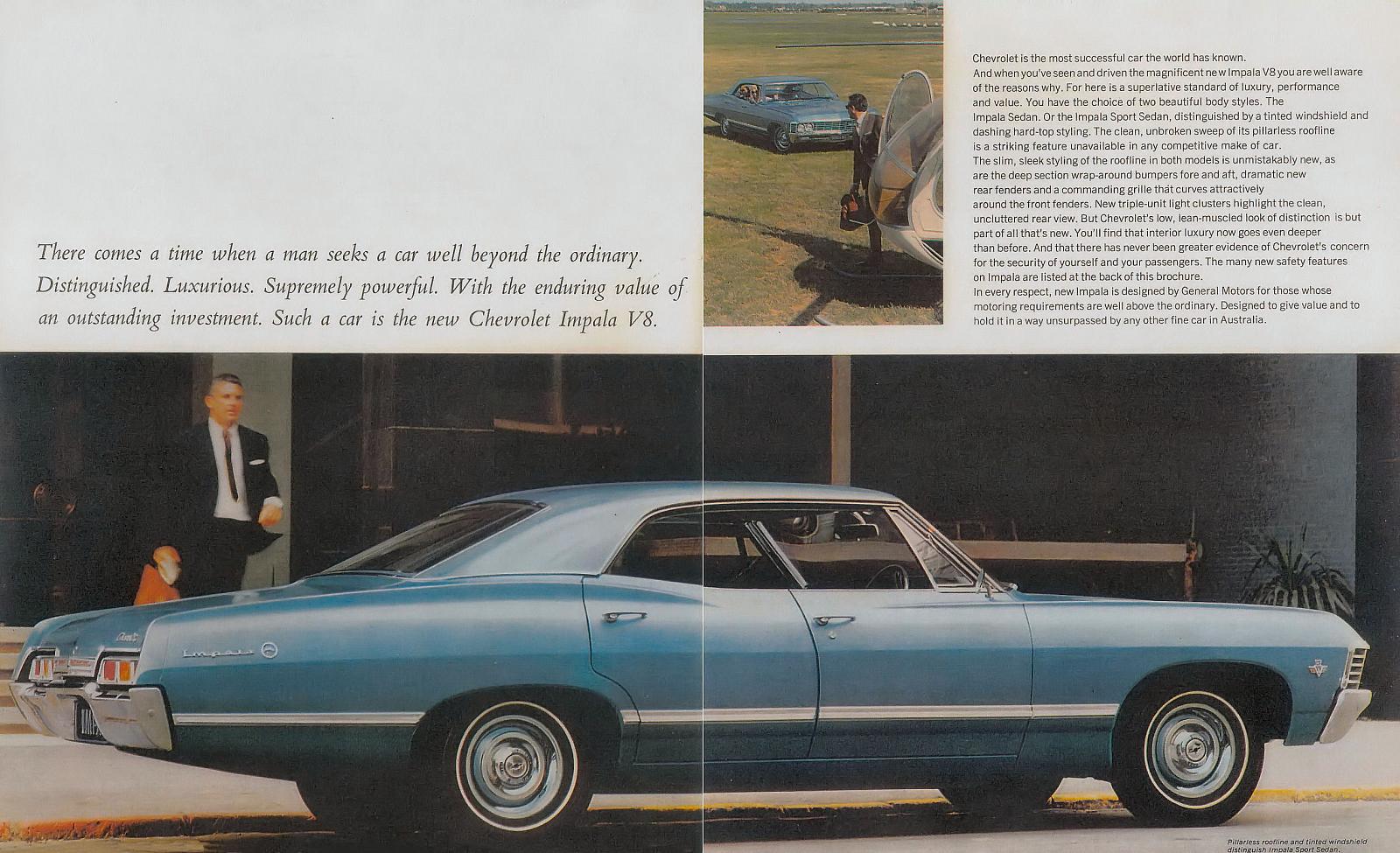 1967 Chev Impala Australian Brochure Page 1
